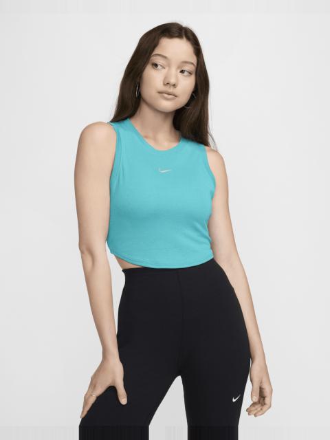 Nike Sportswear Chill Knit Women's Tight Cropped Mini-Rib Tank Top