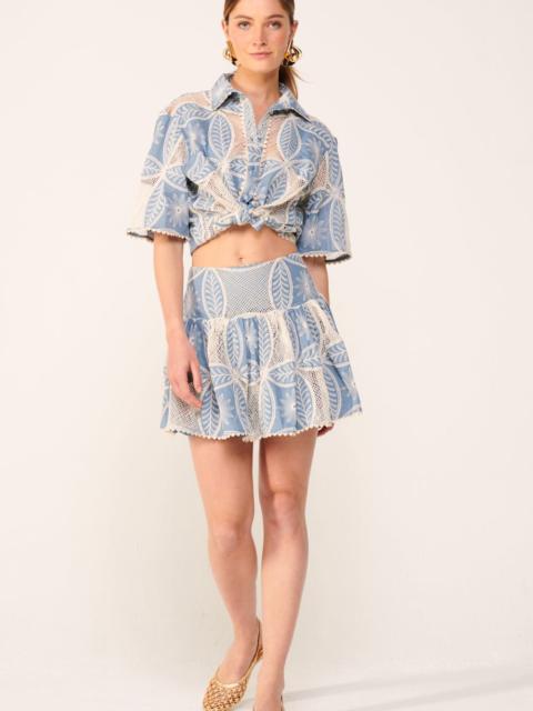 Poupette St Barth Mini Skirt Colleen - Blue