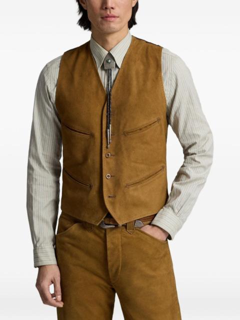 RRL by Ralph Lauren suede waistcoat
