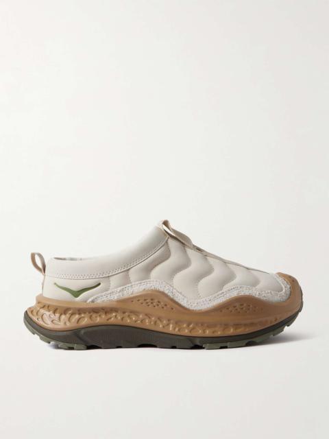 HOKA ONE ONE U Ora Primo TP Brushed Suede-Trimmed Nubuck Slip-On Sneakers