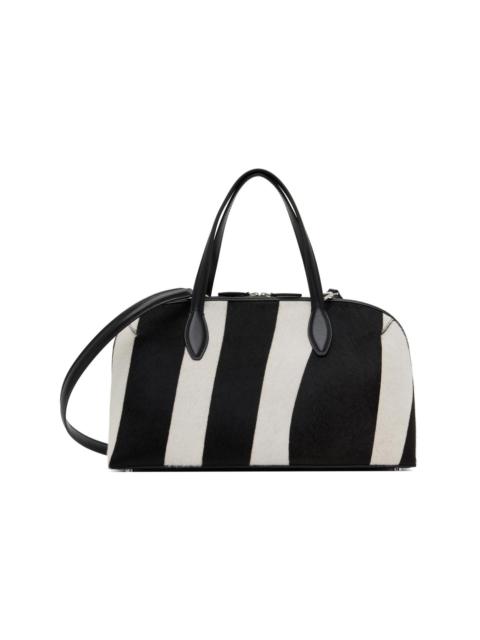 TOTEME Black & White Medium Pony Hair Day Tote Bag