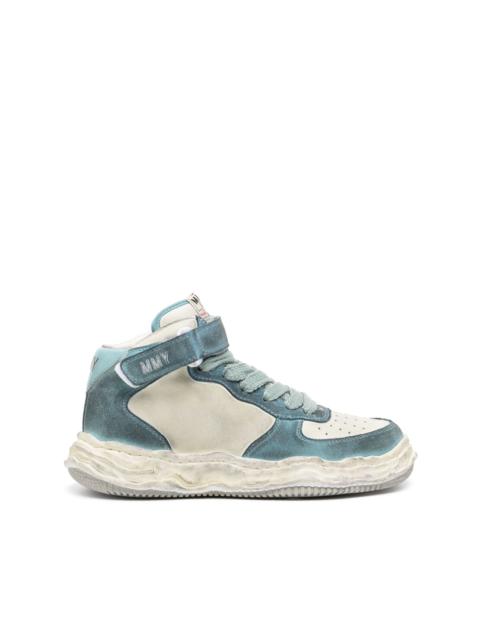 Wayne Brushed suede high-top sneakers