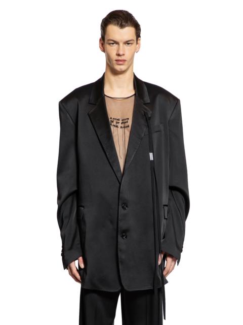 Ann Demeulemeester Anthoon-High-Comfort-Blazer-In-Cady-Satin