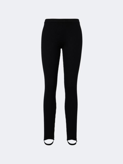 The Frankie Shop Piuma ribbed-knit wool stirrup leggings