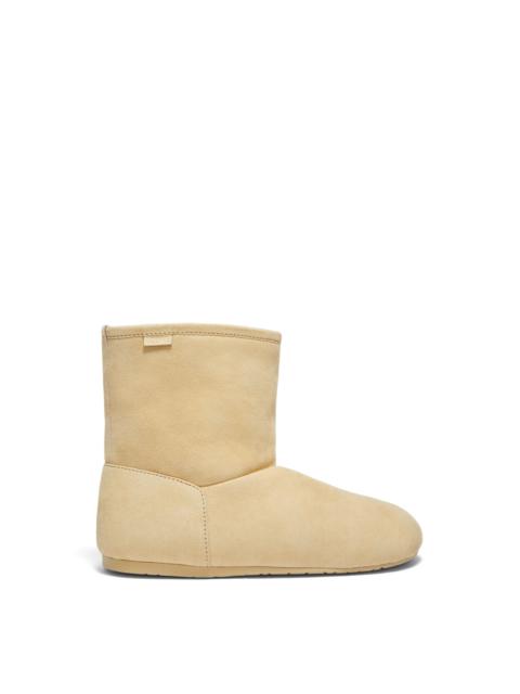 Loewe Lago boot in suede and shearling