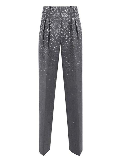 ALEX PERRY crystal-embellishment trousers