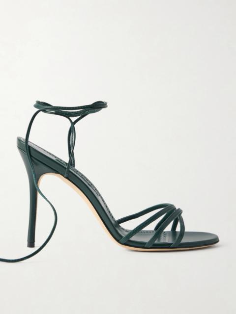 Manolo Blahnik Leva 105 Leather Sandals