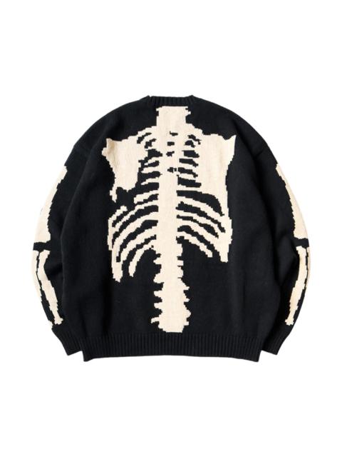 Kapital KAPITAL 5G Wool BONE Crew Sweater 'Black'