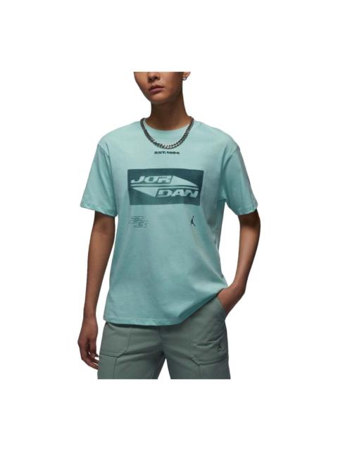Jordan (WMNS) Air Jordan Graphic T-shirt Asia Sizing 'Mint Blue' FV7135-368