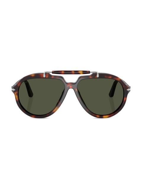 Persol Men's 57MM Square Sunglasses - Havana