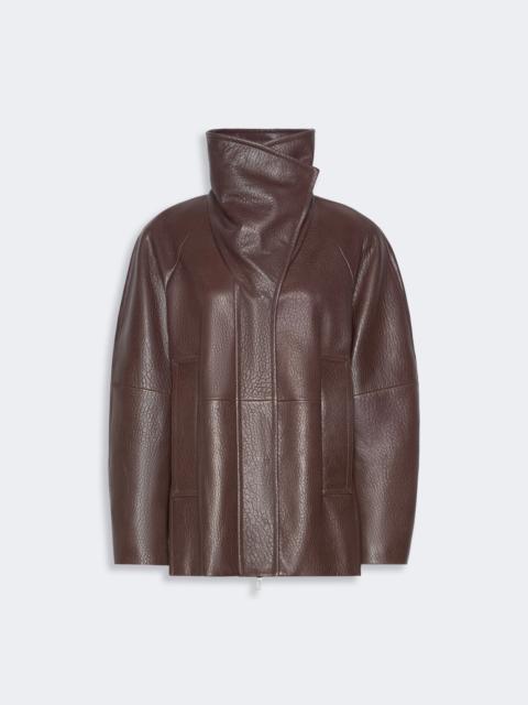 Sportmax ALAGGIO Leather jacket - COFFEE