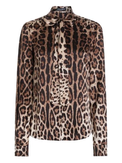 leopard-print blouse