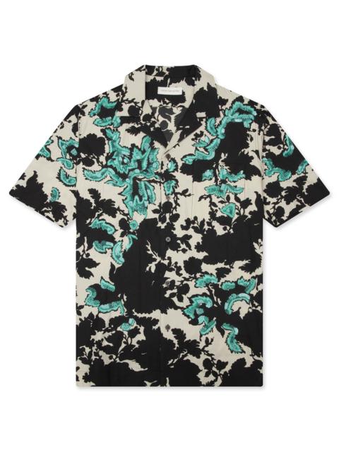 Dries Van Noten ARCHIVE FLORAL CARLTONE EMB M.W. SHIRT - PEACH