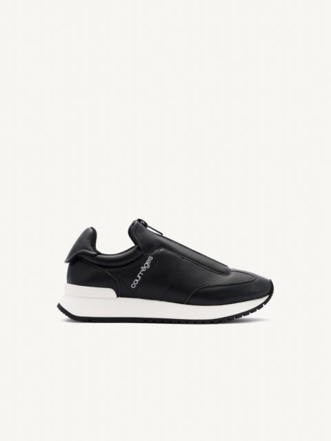 courrèges SMOOTH LEATHER SNEAKERS WITH ZIP