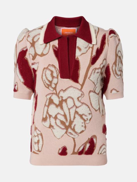 La DoubleJ Pumped Up floral polo sweater