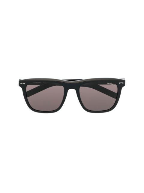 Montblanc square frame tinted lens sunglasses