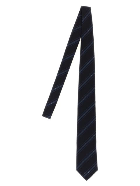 Brunello Cucinelli Flamed stripe tie