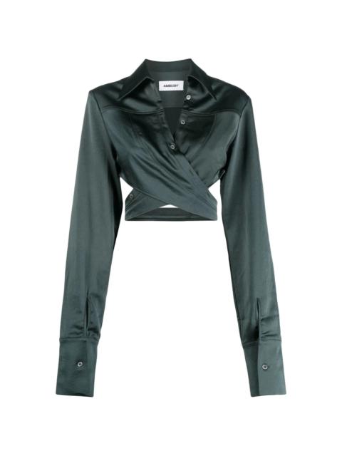 Ambush WRAPPED CROP SHIRT GREEN GABLES NO COLOR