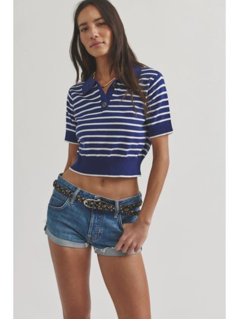 FREE PEOPLE We The Free Perfect Striped Polo