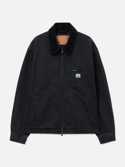 vowels CORD COLLARED ZIP-UP JACKET