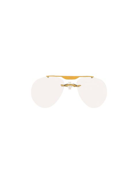 COPERNI Coperni Clip On Aviator Sunglasses 'White'