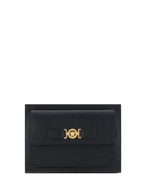 VERSACE MEDUSA BIGGIE ZIPPED LARGE CLUTCH BAG