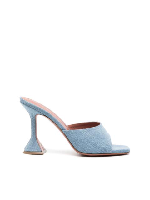 Lupita 100mm denim mules