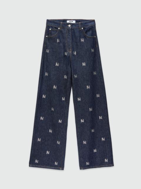 パンツ MSGM Women Pants 3741MDP1424750688 Dark Blue 3842MDP04_257127_99_01.jpg?v=