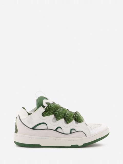 Lanvin LEATHER CURB SNEAKERS