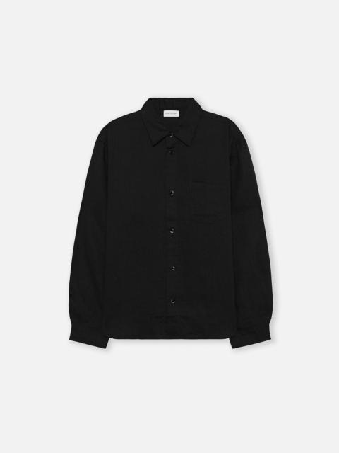 John Elliott LINEN CLOAK BUTTON UP