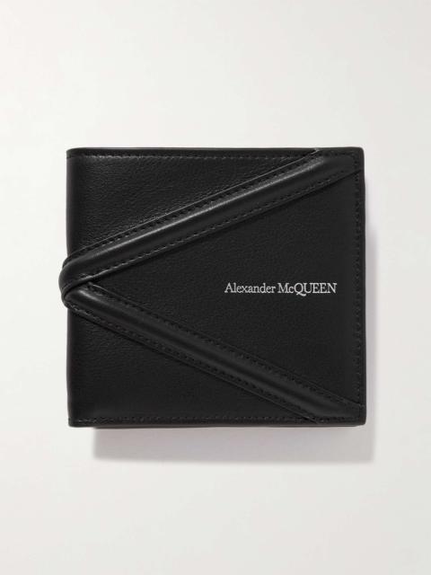 Alexander McQueen Logo-Print Leather Billfold Wallet
