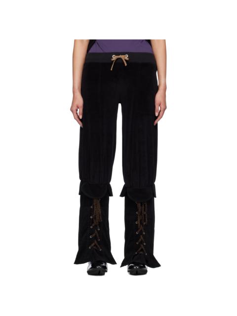 VeniceW Black Hi-Top Lounge Pants