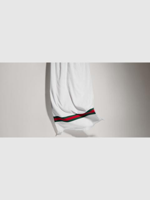 GUCCI Terrycloth beach blanket with Web