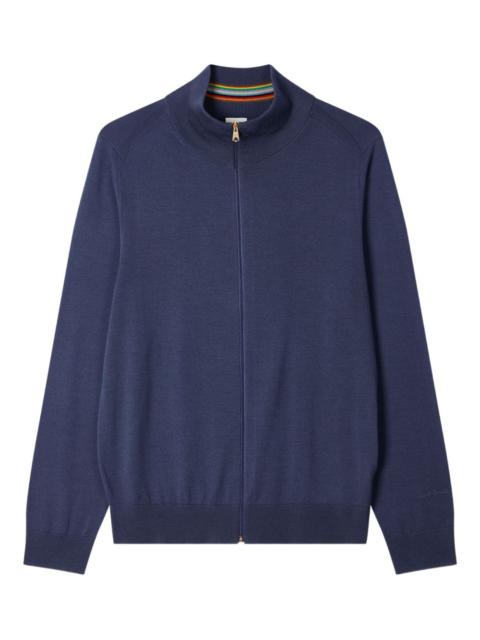 Paul Smith zip-neck ribbed-cuff cardigan