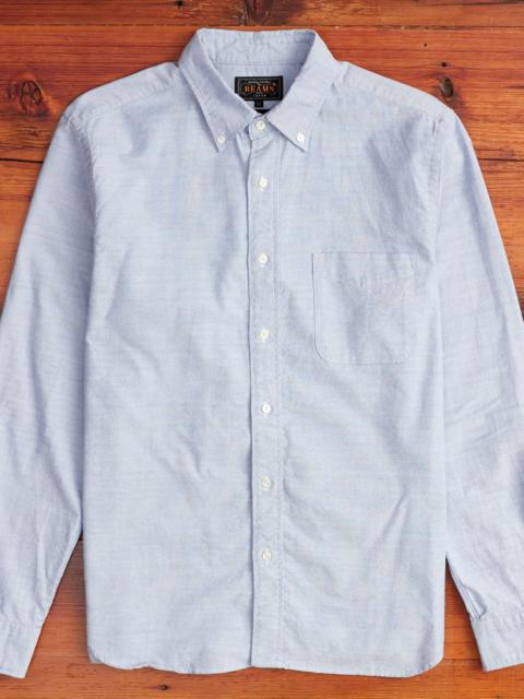 BEAMS PLUS Oxford Button-Down Shirt in Blue