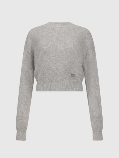 Victoria Beckham Luna Jumper In Light Grey