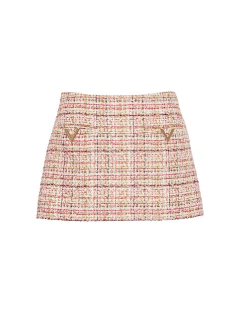 Valentino Tweed Mini Skirt multi