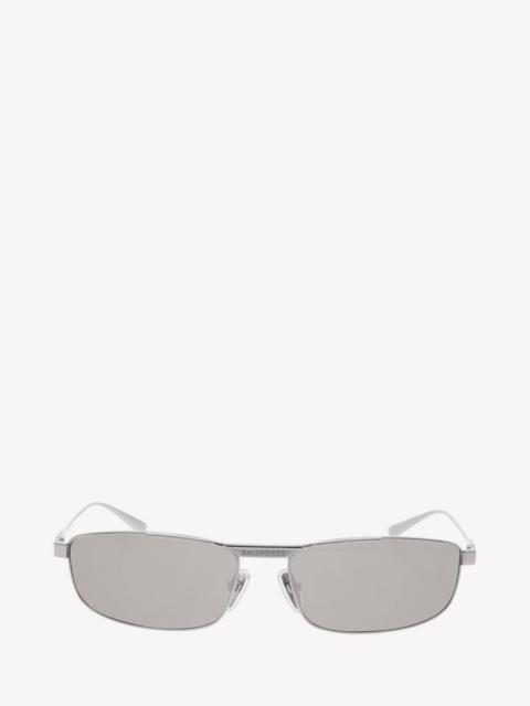 BALENCIAGA Tag 3.0 Rectangle Sunglasses in Light Grey
