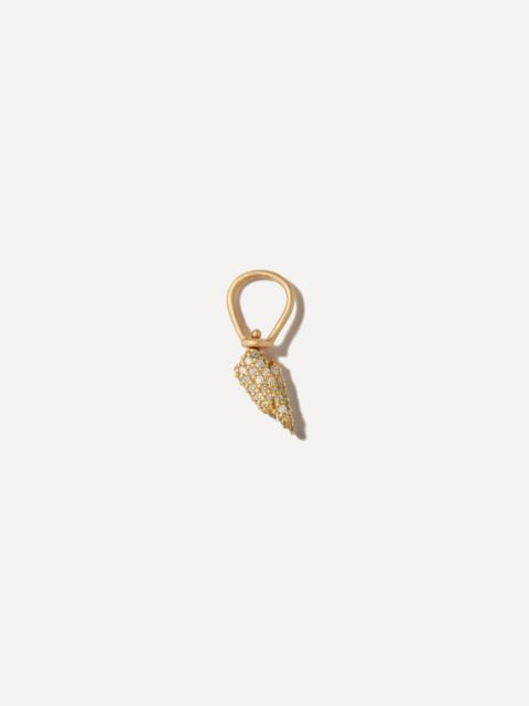 MARLA AARON 18ct Gold Allstone Itty Bitty Bolt Charm