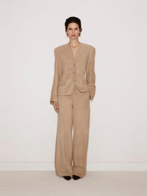 LAMARQUE ELISE | Wide-Leg Suede Pants
