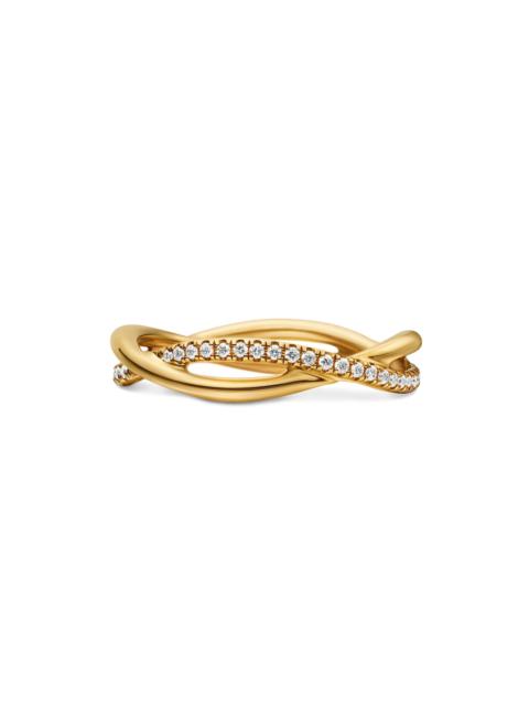DAVID YURMAN Women's Infinity Band Ring in 18K Yellow Gold - Diamond