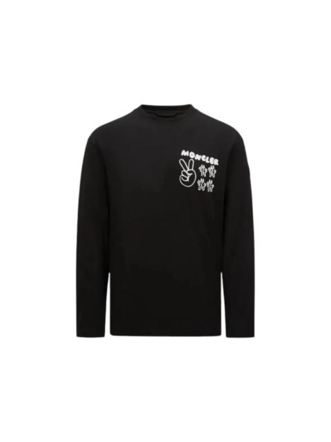 Moncler Moncler Logo Printed Sweatshirt Black
