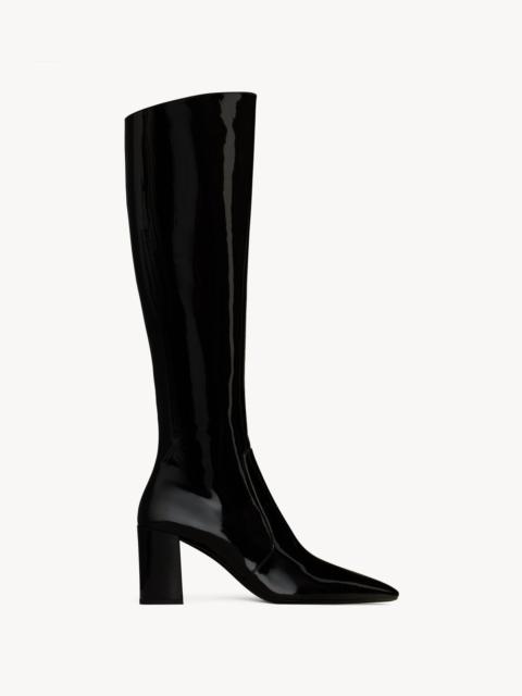 SAINT LAURENT LAUREN BOOTS IN PATENT LEATHER