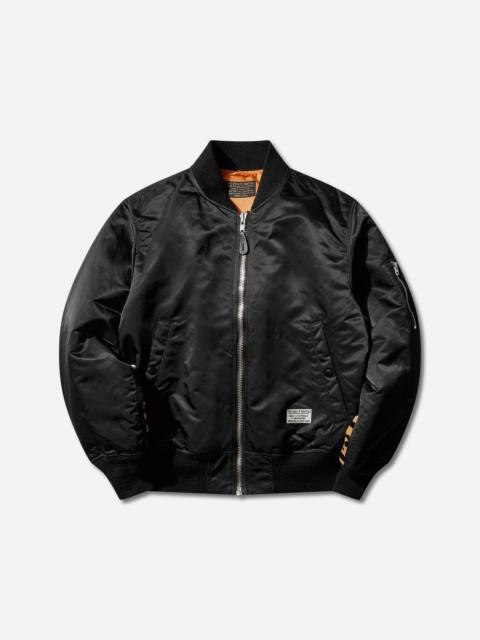 WACKO MARIA Men's MA-1 Flight Jacket (Type-1) Black