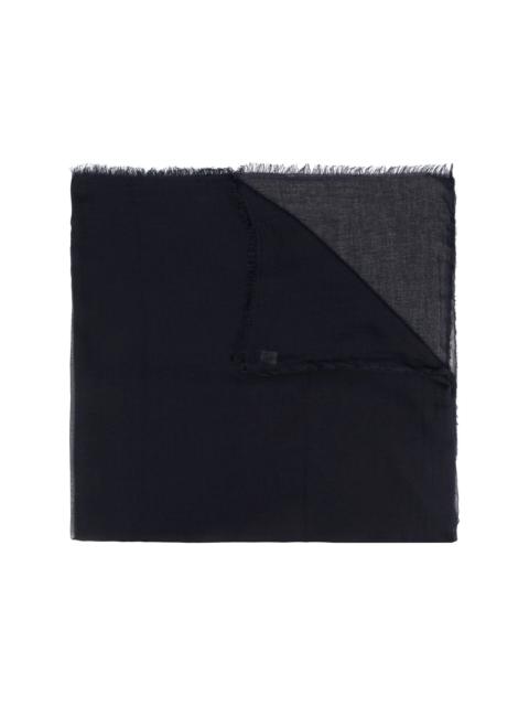 Faliero Sarti fine knit fringe scarf