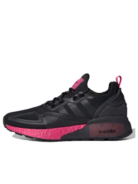adidas training shoes Black／pink adidas ZX 2K Boost Core Black Shock Pink (Women's) - FV8986 - US