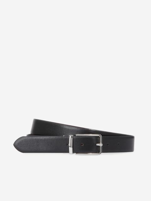 The Kooples REVERSIBLE TWO-TONE LEATHER BELT