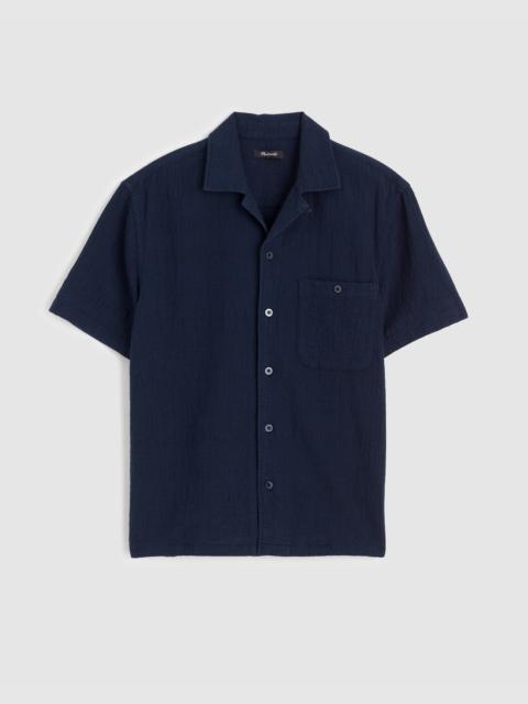Madewell Camp-Collar Shirt in Cotton-Linen Blend