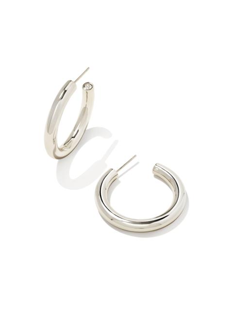 KENDRA SCOTT Colette Hoop Earrings in Silver