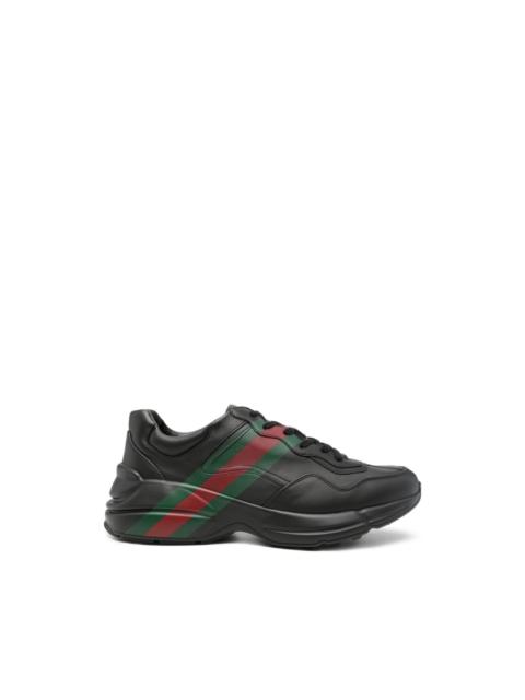 GUCCI Rhyton Web-stripe sneakers